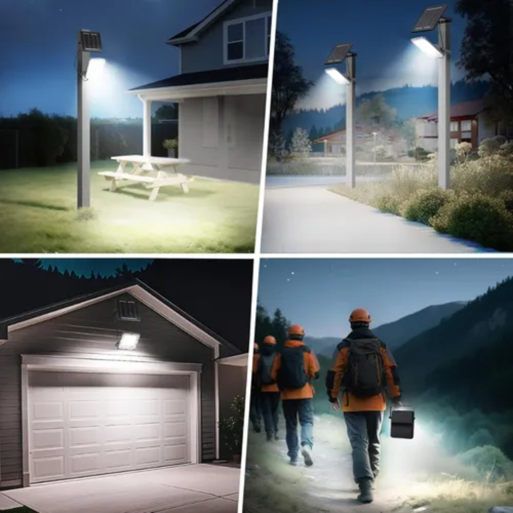 🌞Reflector Solar 1000w Lampara Led Panel Solar Exteriores