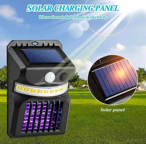 Lampara Solar Mata Zancudos Mosquitos Insectos Exteriores