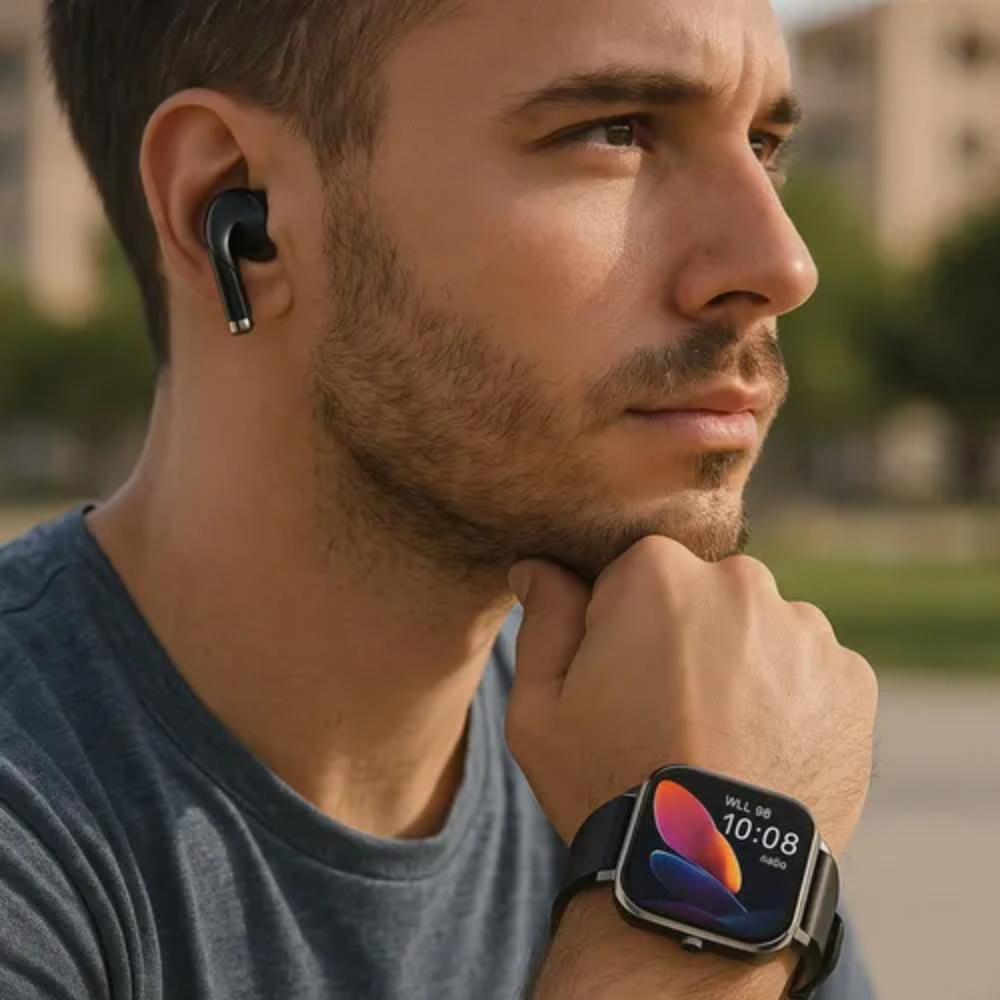 🕒🎧Relog Inteligente Smart Watch Audifonos Inalambricos Pro X10🕒🎧