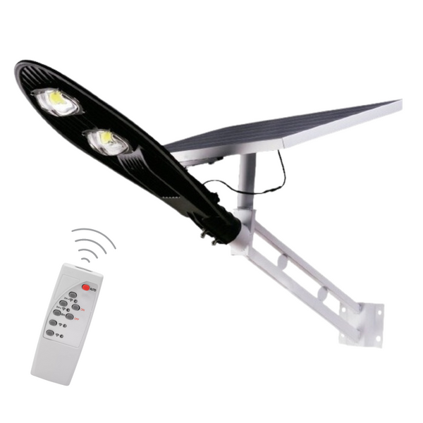 Lámpara Solar Para Exterior 80W Con Sensor Y Control Cl380
