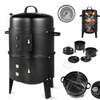 Barril Asador Ahumador Parilla Brasero 80cm Portátil 3 En 1