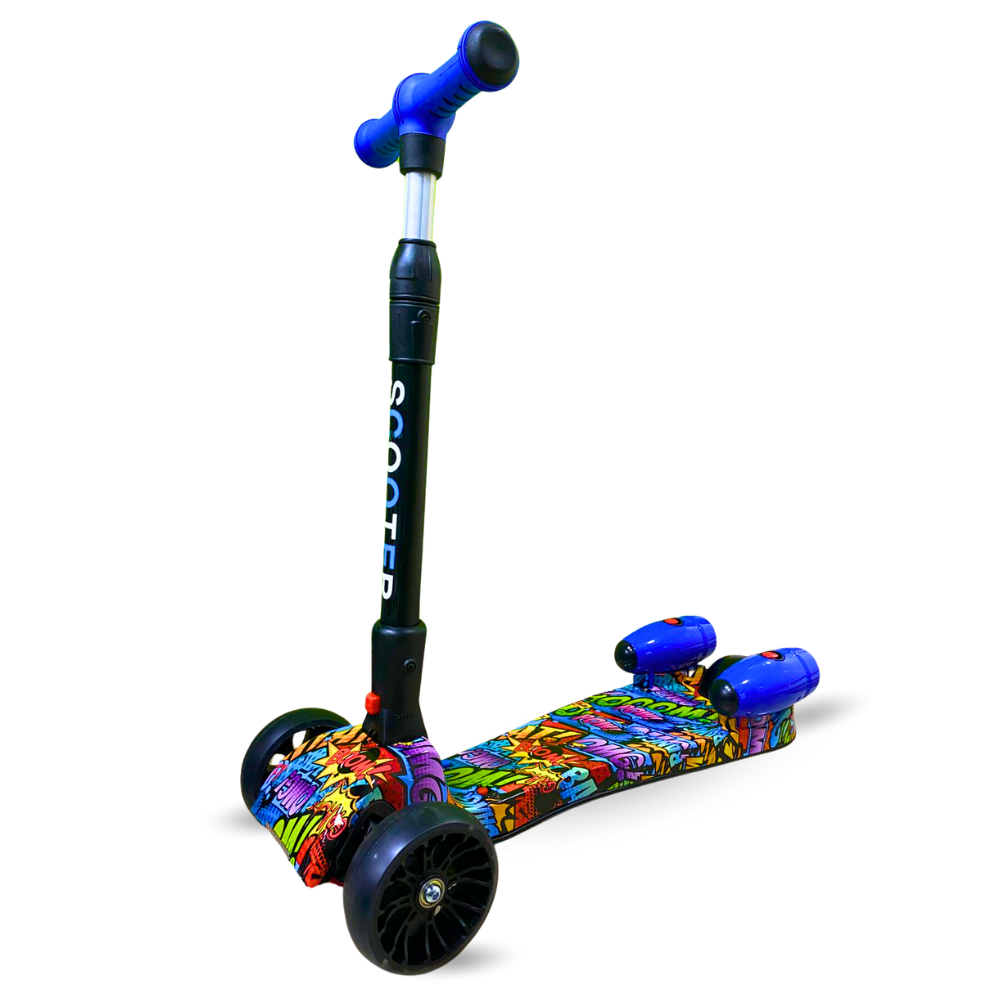 Patineta Scooter Con Humo Para Niños Bluetooth Luces Led