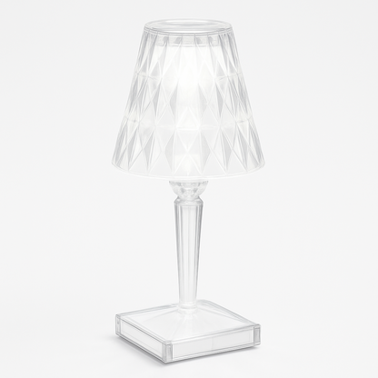 Lámpara LED Decorativa Cristal USB 3 Tonos Táctil Recargable