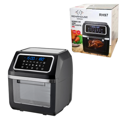 Horno Freidora De Aire Air Fryer Multiuso Renahouse 12 Litros Original