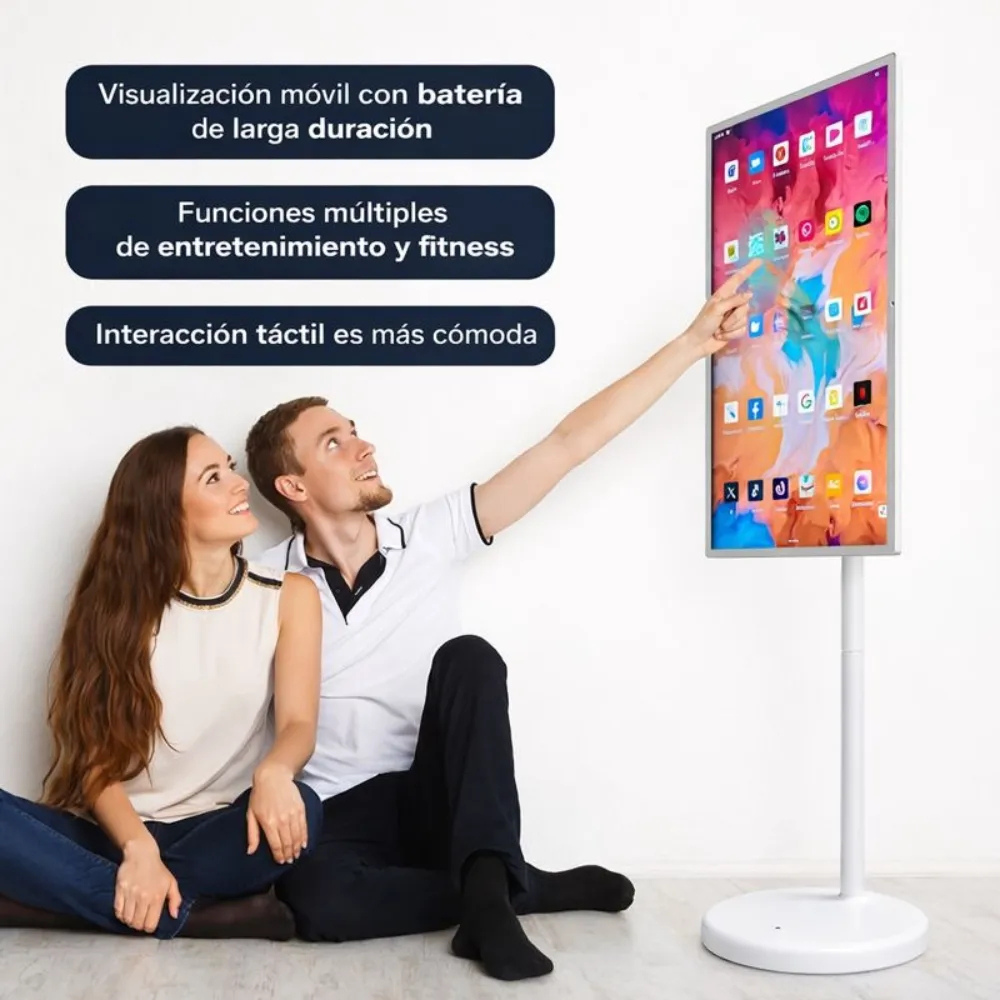 Pantalla 24 Pulgadas Inteligente Android 13 Pedestal 128gb