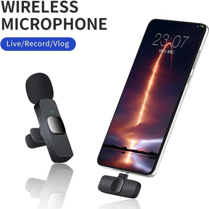 Micrófono Inalámbrico 2 E 1 Solapa K9 Celulares Tipo C Y iPhone