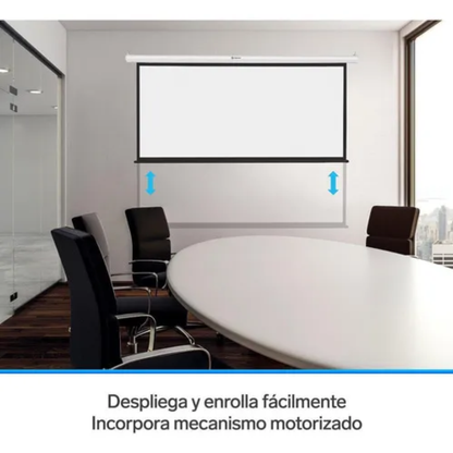 Pantalla Proyector Proyección Telon 100 Pulgadas 16:9 Retráctil Plegable Motorizado Control Remoto