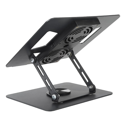 Soporte Ajustable Laptop Portátil 2 Ventiladores Base Pc Negro