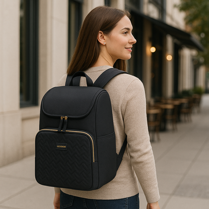 Morral Ejecutivo Antirrobo Impermeable Laptop 15,6" Negro