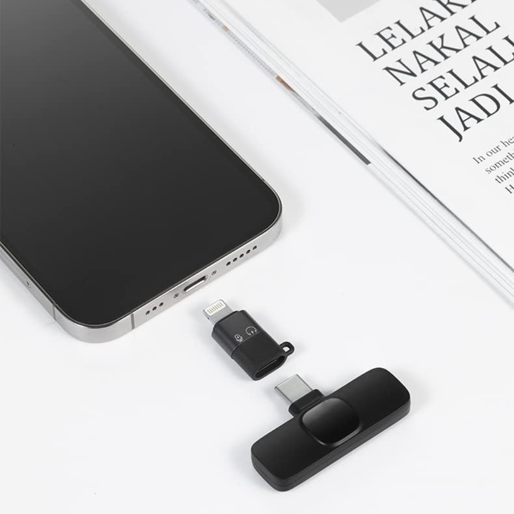 Micrófono Inalámbrico 2 E 1 Solapa K9 Celulares Tipo C Y iPhone