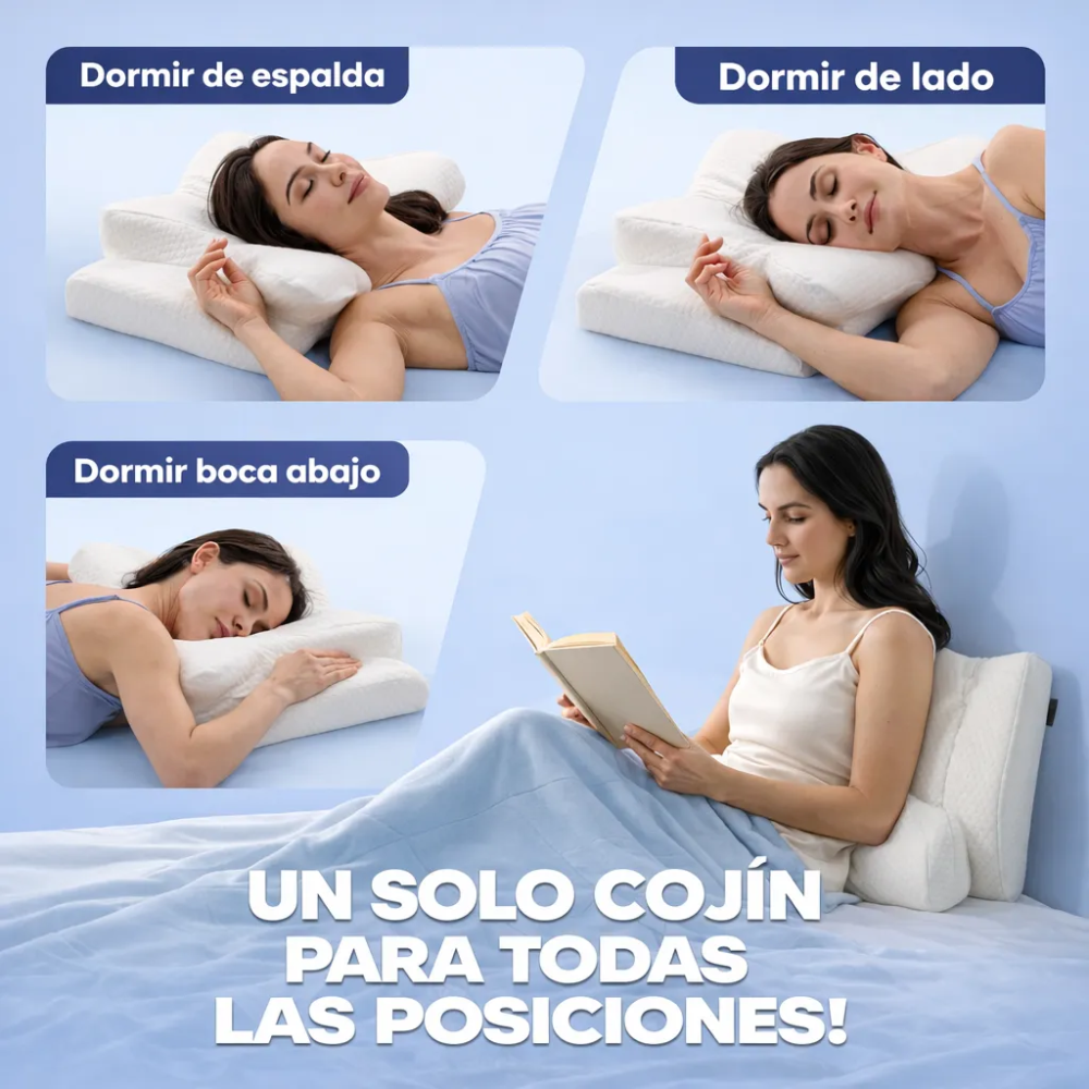 Almohada Ortopedica Ergonomica Terapeutica Alivia Dolor