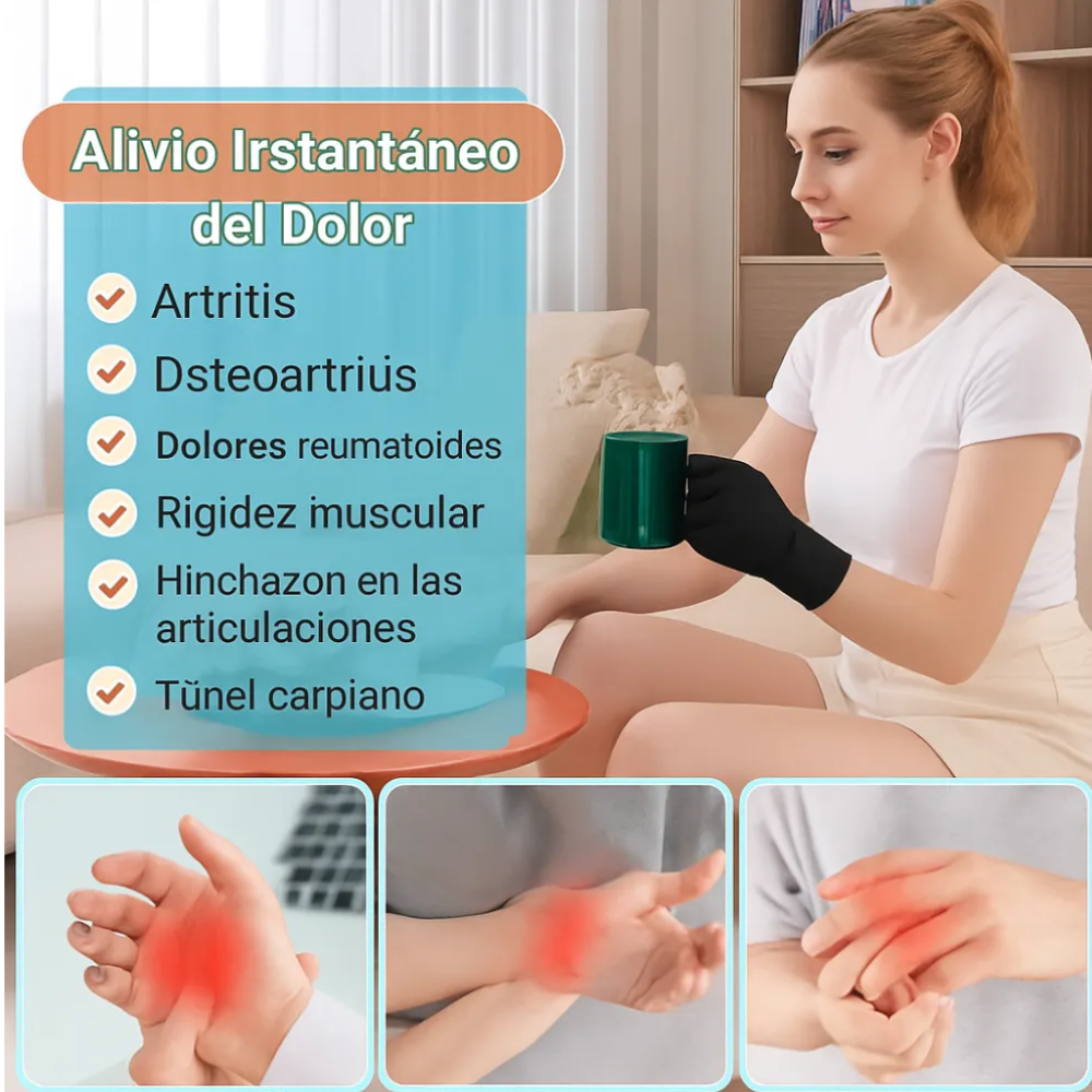 Guante Terapéutico Frio Calor Gel Compresion Dolor Mano