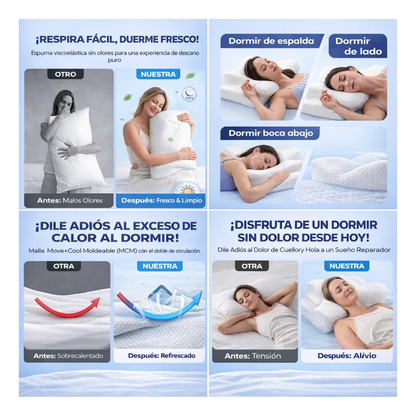 Almohada Ortopedica Ergonomica Terapeutica Alivia Dolor