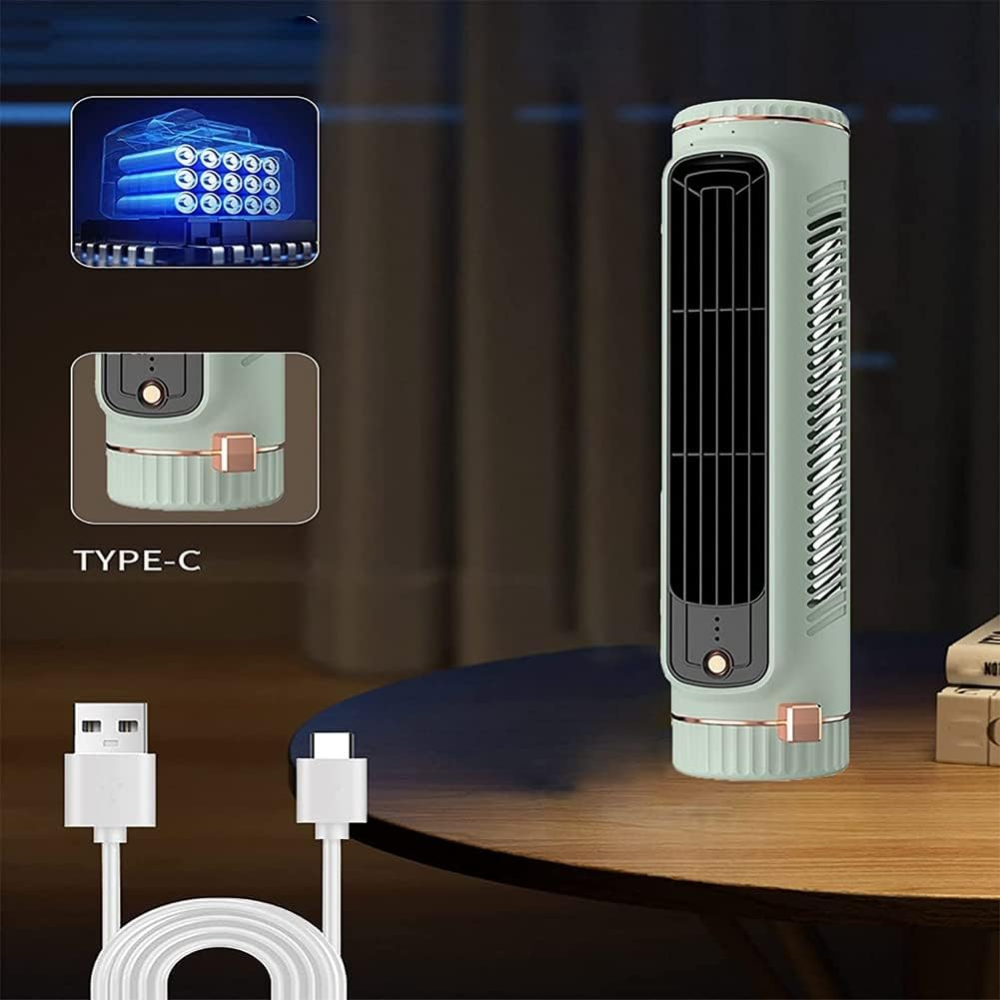 ❄️💨Aire Acondicionado Portátil Recargable 3 Velocidades Tower🔋🌬️