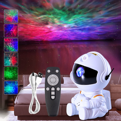 🌌Astronauta Nebulosa Proyector De Luces Con Control Remoto🚀