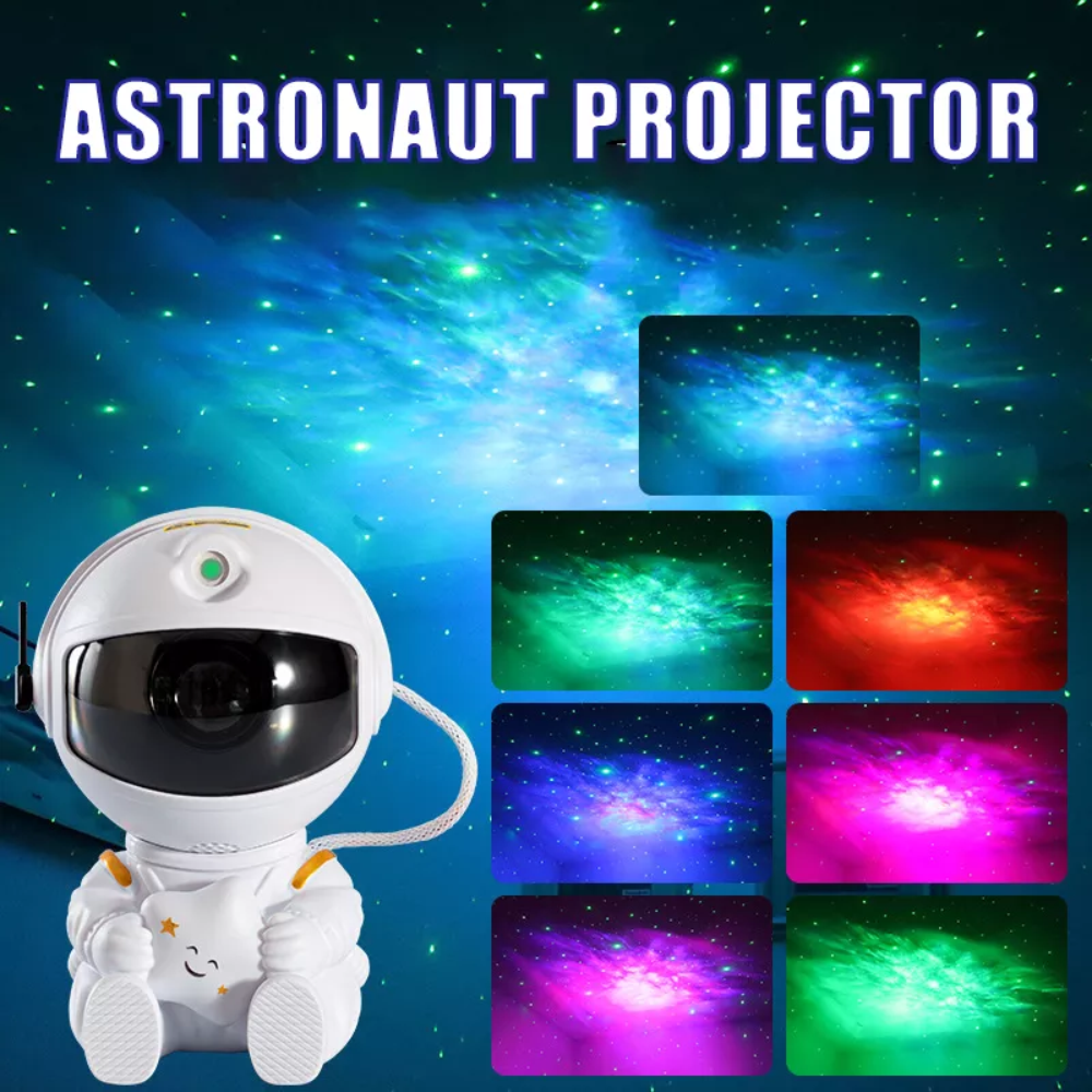 🌌Astronauta Nebulosa Proyector De Luces Con Control Remoto🚀