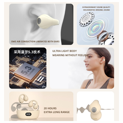 Audífonos Conducción Ósea De Clic Inalámbricos Bluetooth P3