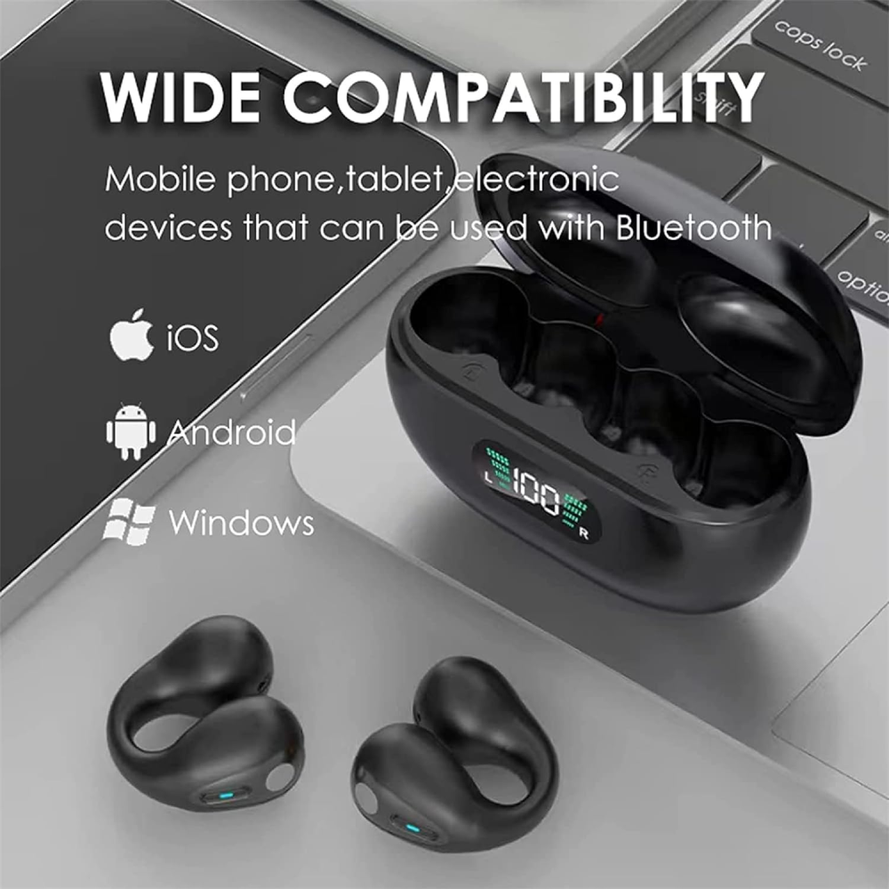 Audífonos Conducción Ósea De Clic Inalámbricos Bluetooth P3