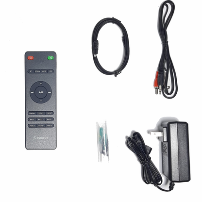 Barra De Sonido Sonivox Estéreo Soundbar Usb Aux Opt Av