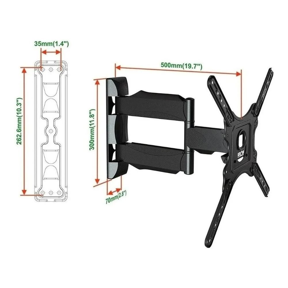 Base Soporte Para Tv De 32 A 55 Pulgadas North Bayou Df400