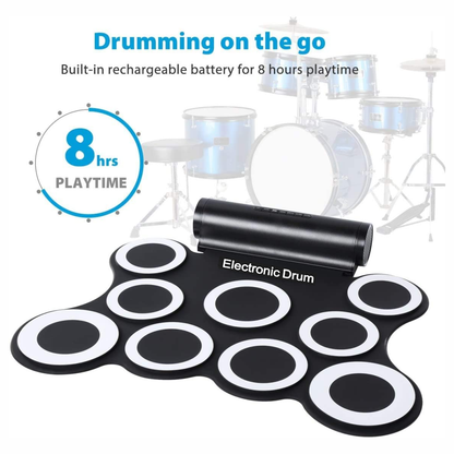 Batería Electrónica Musical Drum 7kid Portátil Altavoz