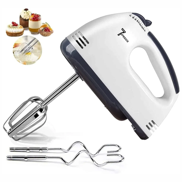 Batidora De Mano 7 Velocidades Repostería Con Ganchos