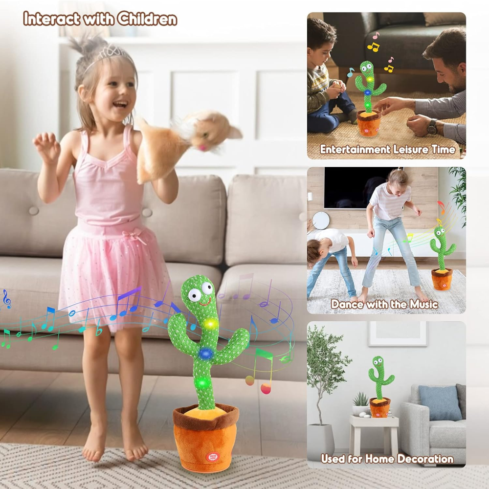 Cactus Bailarín Imita Voces Con Canciones Incluidas