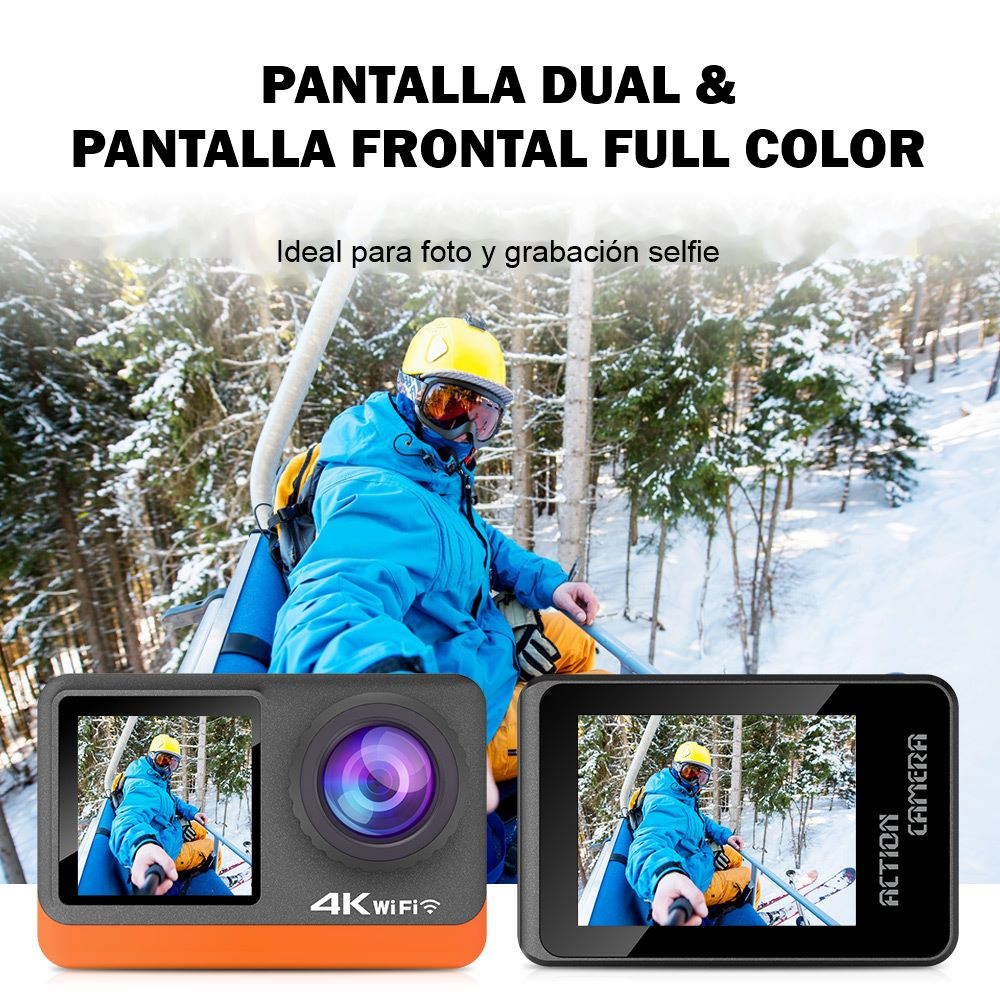 Cámara Deportiva Wifi 4k Nativo Filtros Cambiables Sports Dv