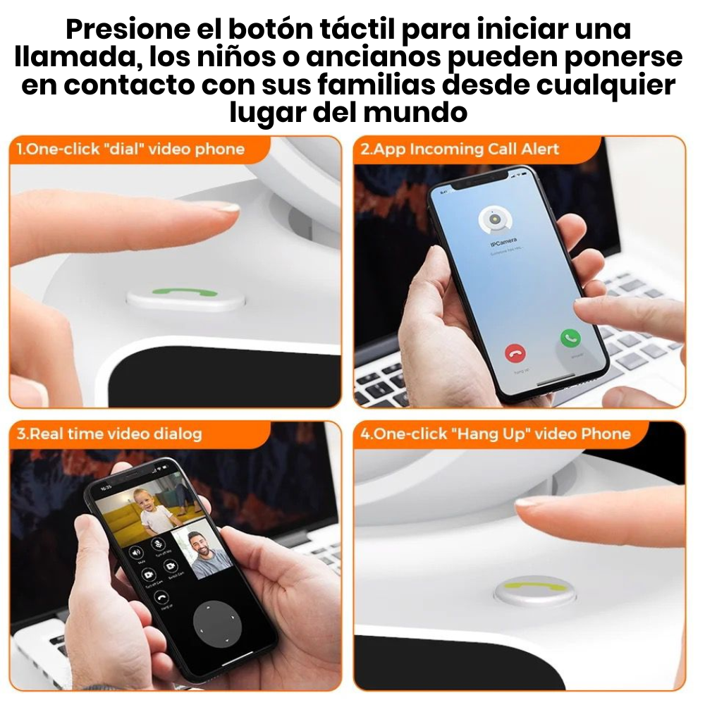 Camara De Seguridad Wifi Video Llamada Con Pantalla Icsee