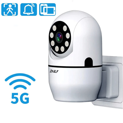 Cámara De Seguridad Wifi Robótica 5g Directo A La Toma 110v