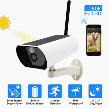 Cámara De Seguridad Ip Panel Solar Exterior Wifi Low Power