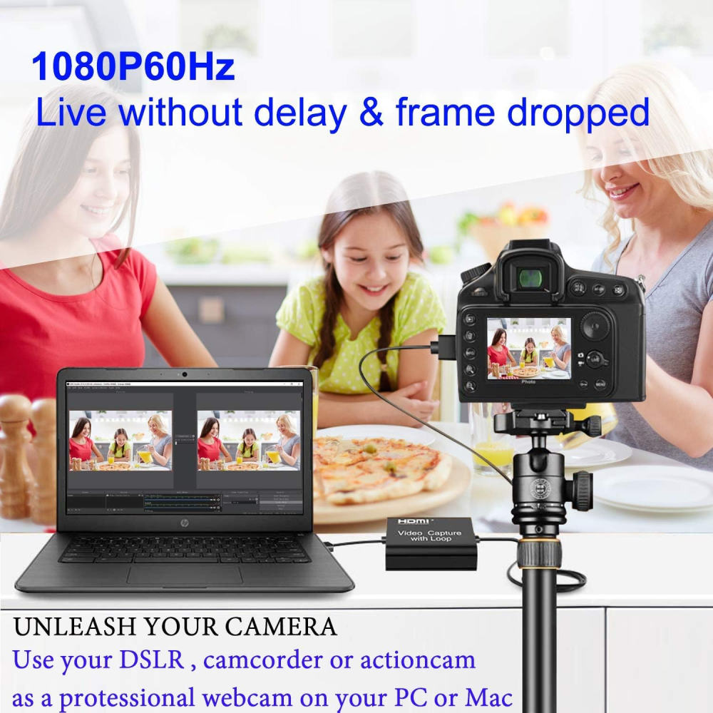 Capturadora Video Streaming Usb Loop Hd Hdmi Xbox Ps5 Switch