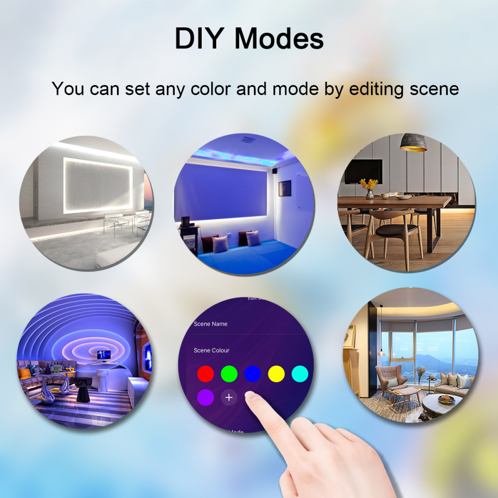 🎉Tira De Luces Led Rgb 10 Metros Alexa Control De Voz 110v🎵