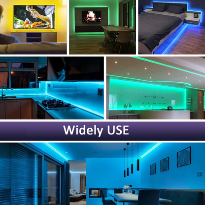 🎉Tira De Luces Led Rgb 10 Metros Alexa Control De Voz 110v🎵