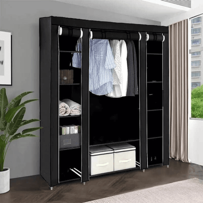 Closet Armable Portatil Entrepaños Tela Ecologica 10 Estantes