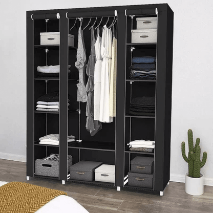 Closet Armable Portatil Entrepaños Tela Ecologica 10 Estantes