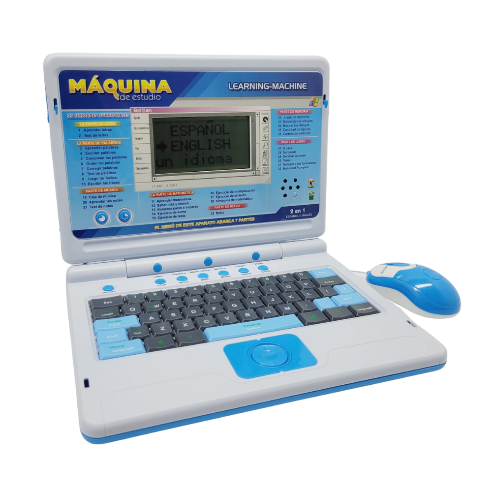 Laptop Didáctica Computadora De Juguete Para Niños 246 Ange