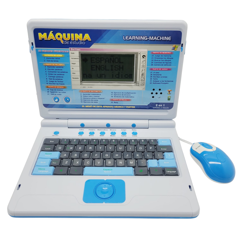Laptop Didáctica Computadora De Juguete Para Niños 246 Ange