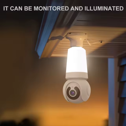 Camara Ip Tipo Bombillo 360º Robotica Wifi Vision Nocturna