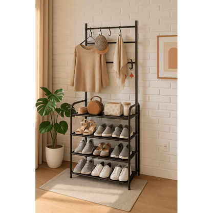 Zapatero Perchero Organizador Estante Moderno Minimalista