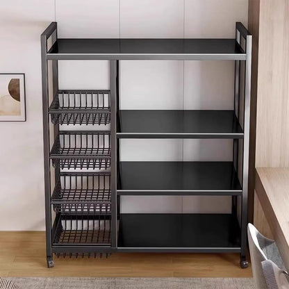 Organizador Mueble Carrito Cocina Hogar Elegante 90cm Acero