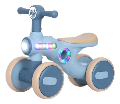 Triciclo Paseador Bebes Niños 4 Ruedas Luces Led Musical