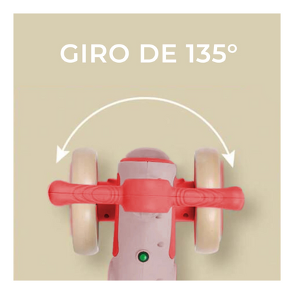 Triciclo Paseador Bebes Niños 4 Ruedas Luces Led Musical
