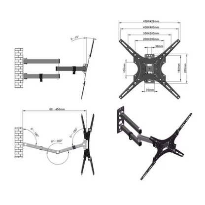 Soporte De Pared Movible Para Tv De 32 A 55 North Bayou X400