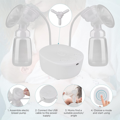 Extractor De Leche Doble Electrico Portatil
