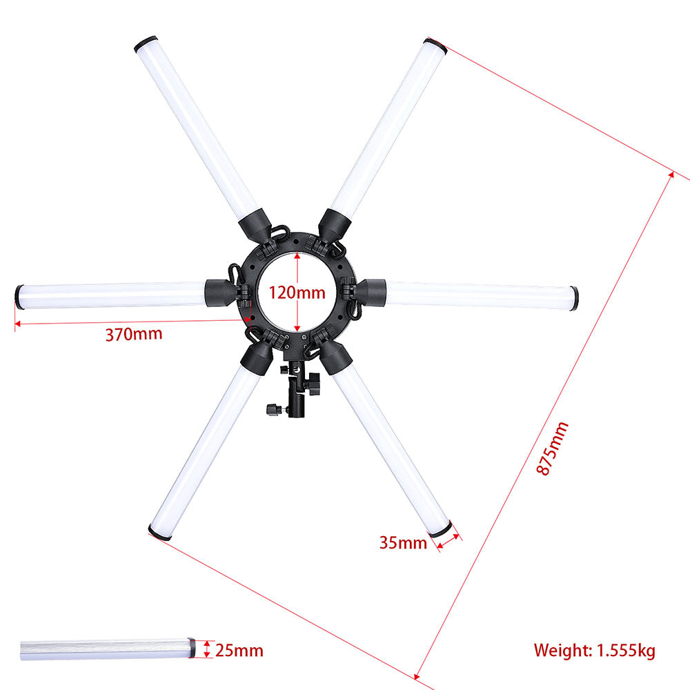 Luz Led Profesional Star Light Para Fotografía 3 Tonos