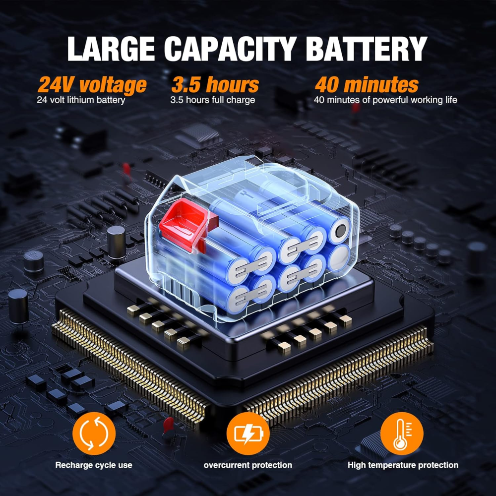 Hidro lavadora Inalámbrica Portátil Recargable 48v 2 Baterías
