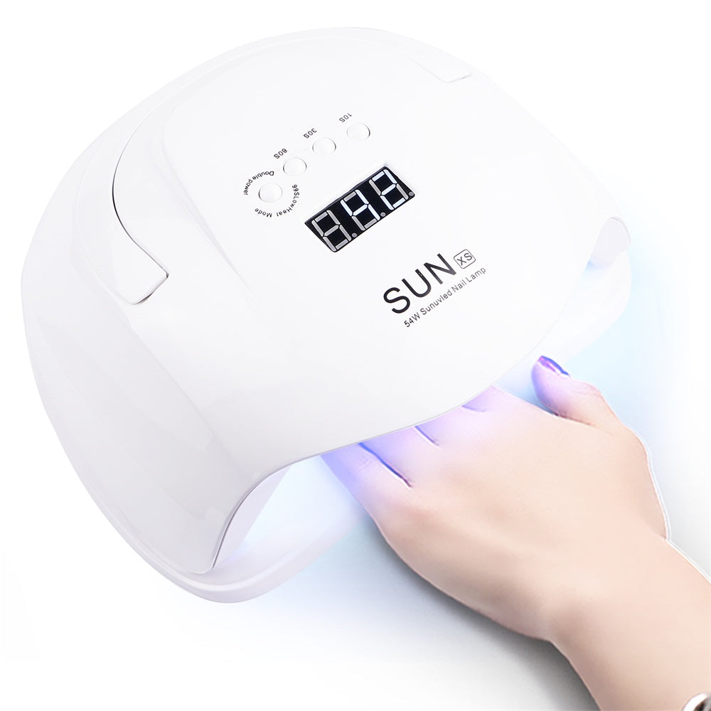 Lampara Led Uv De Uñas Profesional Secado Rápido 54 Watts