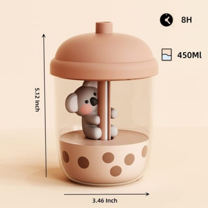 Difusor De Aromas Humidificador Koala Milk Tea
