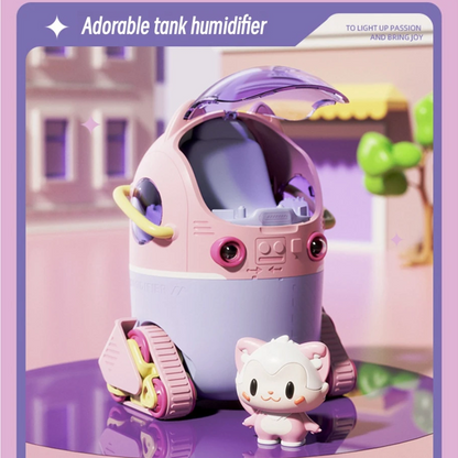 Difusor De Aromas Humificador Con Luces Led Gato